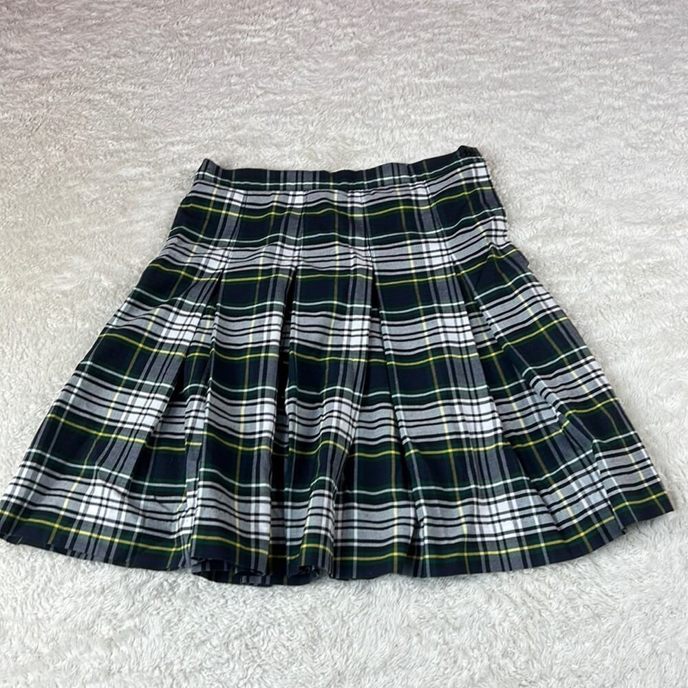 Rifle Official Schoolwear plaid pleated schoolgirl skirt, size 10.5